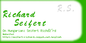 richard seifert business card